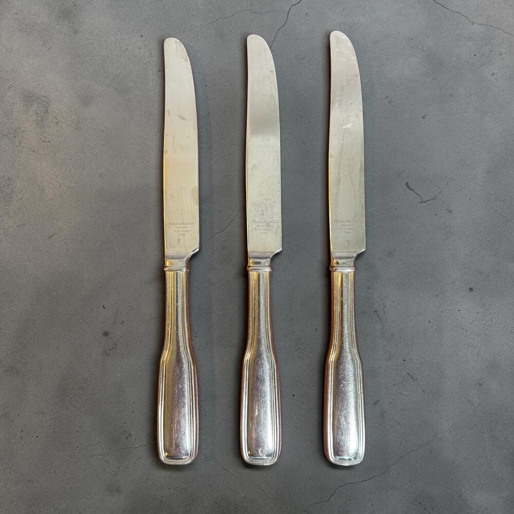 Reed & Barton Set 3 Blake Style 18/10 Stainless Steel Dinner Table Knives